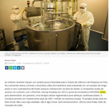 Libbs Farmacêutica investe US$ 1 milhão em pesquisa sobre regeneração do tecido cardíaco- Isto É Dinheiro (On-line)