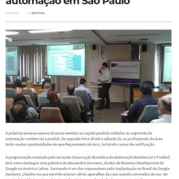 Semana terá vários eventos de automação em São Paulo -Revista Home Theater