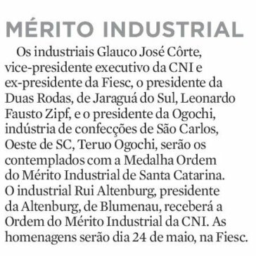 Mérito Industrial – Diário Catarinense