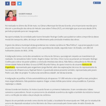 Câmara exige VLT- Isso é Notícia!