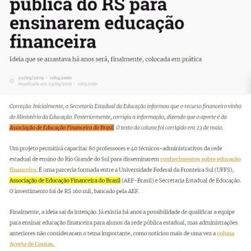 Aulas capacitarão 120 profissionais da rede pública do RS para ensinarem educação financeira GaúchaZH Aulas capacitarão 120 profissionais da rede pública do RS para ensinarem educação financeira- GaúchaZH