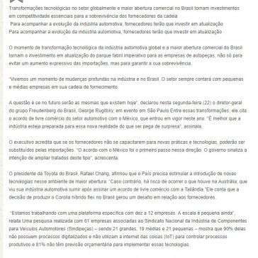 Pequenas e médias de autopeças passam por momento decisivo no País – Fusões e Aquisições