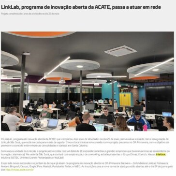 LinkLab, programa de inovação aberta da ACATE, passa a atuar em rede – Acate