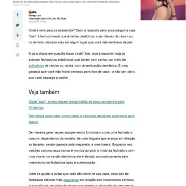 Trava “mágica”? Entenda como funcionam as fechaduras eletrÒnicas- BOL Notícias