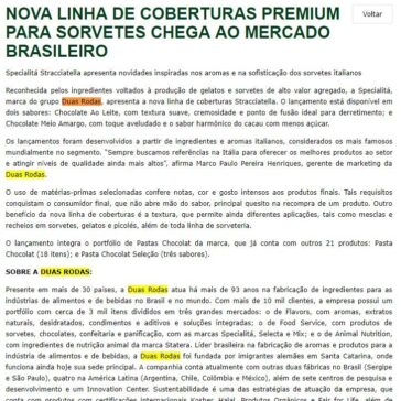 Nova linha de coberturas premium para sorvetes chega ao mercado brasileiro – Aditivos & Ingredientes