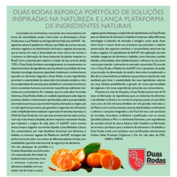 Duas Rodas reforça portfólio de soluções inspiradas na natureza é lança plataforma de ingredientes naturais – Aditivos & Ingredientes