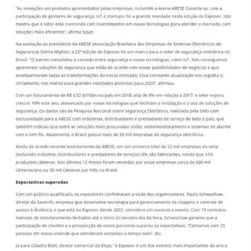 Exposec 2019 lança um olhar para o futuro do setor de segurança- Security Brasil