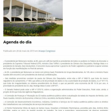 Agenda do dia -Anasps