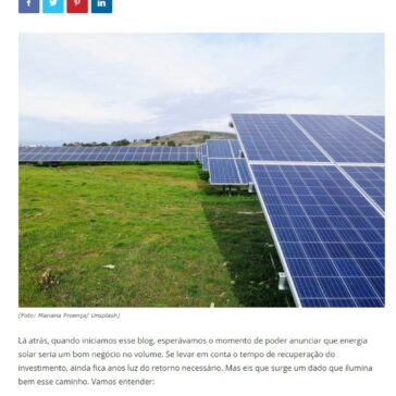 Energia solar: Financiamentos sobem 634% em SP e mais de 3,8 mil% no interior- Organics News Brasil