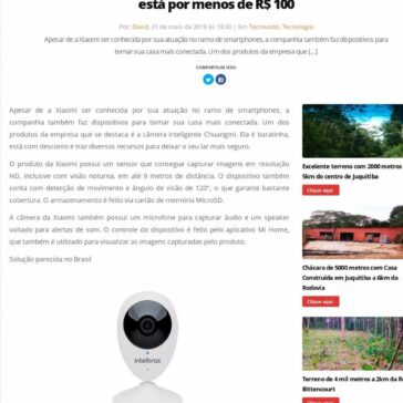 Câmera de segurança da Xiaomi detecta movimentos e está por menos de R$ 100- Fala Guarulhos