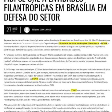 FIDI se une à entidades filantrópicas em Brasília em defesa do setor- The News Connection