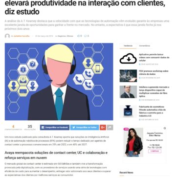 Contact center inteligente reduzirá custos e elevará produtividade na interação com clientes, diz estudo- Ip News