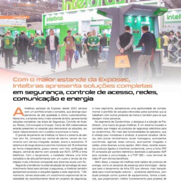 Com o maior estande da Exposec, Intelbras apresenta soluções completas em segurança, controle de acesso, redes, comunicação e energia- Segurança Eletrônica