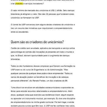 99, Nubank e mais: USP formou dez dos 16 fundadores de unicórnios do Brasil- BOL Notícias