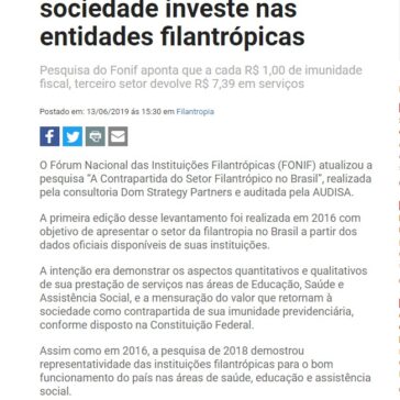 Pesquisa mostra quanto a sociedade investe nas entidades filantrópicas- Jornal da Franca