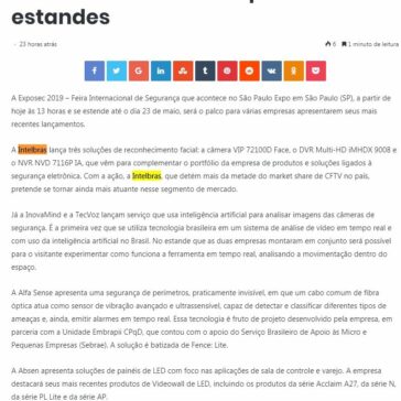 EXPOSEC 2019: tecnologias inovadoras são destaque nos estandes- IPESI