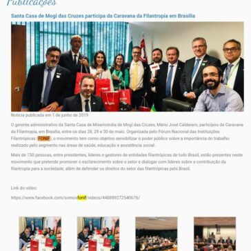 Santa Casa de Mogi das Cruzes participa da Caravana da Filantropia em Brasília -Santa Casa Mogi das Cruzes