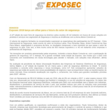 Exposec 2019 lança um olhar para o futuro do setor de segurança- Feiras do Brasil