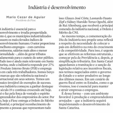 Indústria é desenvolvimento – Diário Catarinense