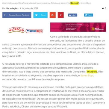 Companhia Wickbold lidera mercado de pães brasileiro – Abc da Comunicação
