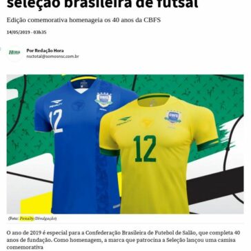 Lançada a nova camisa da seleção brasileira de futsal- NSC Total