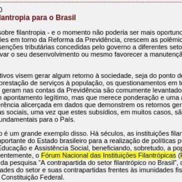 O impacto da filantropia para o Brasil-Portal Fator Brasil