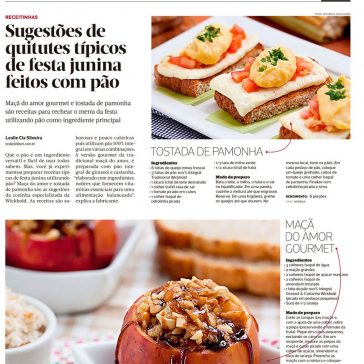 Sugestões de quitutes típicos  de festa junina feitos com pão – O Liberal