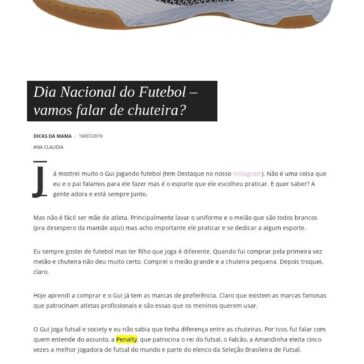 Dia Nacional do Futebol – vamos falar de chuteira?- Blog Moms2moms