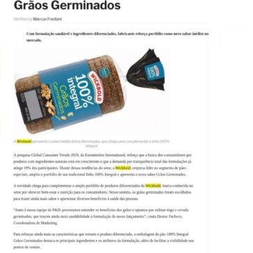 Wickbold apresenta pão 100% Integral Grãos Germinados – Crazykiwi