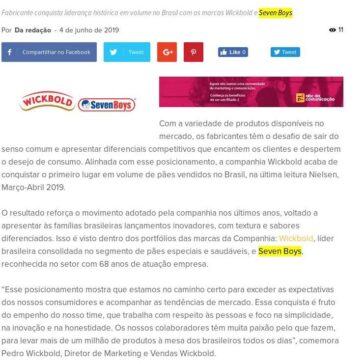 Companhia Wickbold lidera mercado de pães brasileiro – Abc da Comunicação
