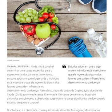 Estudos apontam relação entre o câncer e a alimentação- Gazeta do Dia