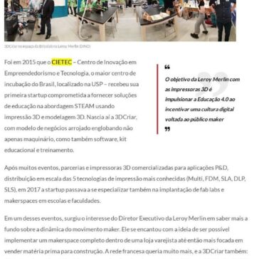 Bricolab é o espaço maker dentro da maior Leroy Merlin da América Latina- Negócios em Foco