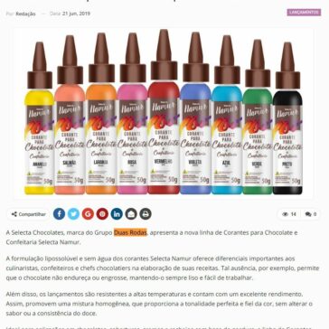 Selecta Namur lança linha de corantes para chocolates e confeitaria – Newtrade