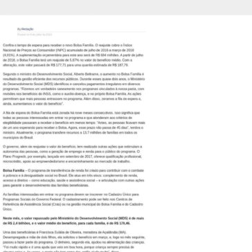Confira o tempo de espera para receber o novo Bolsa Família- Mix Vale
