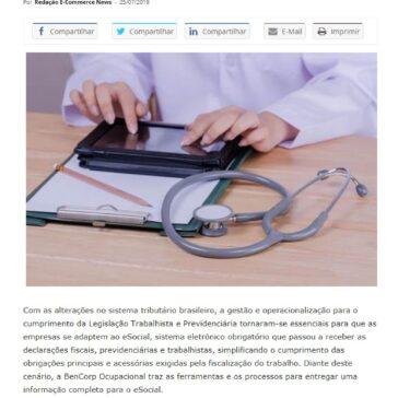 BenCorp orienta sobre as vantagens da gestão da saúde ocupacional para as empresas- E-commerce News