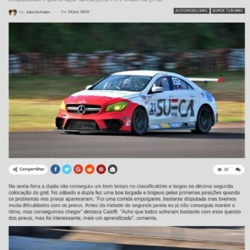 Super Turismo – CGST: Sena/ Caleffi no Top 5 na Duas Horas de Tarumã- Velocidade no Sangue