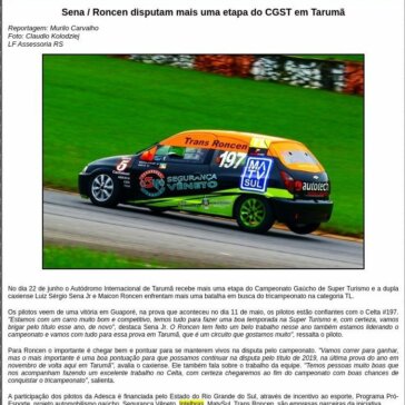 Sena / Roncen disputam mais uma etapa do CGST em Tarumã-Motor Online