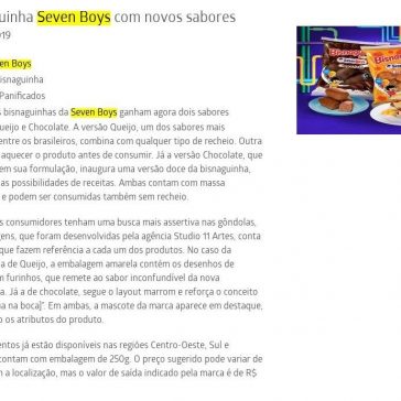 Bisnaguinha Seven Boys com novos sabores – Mundo do Marketing