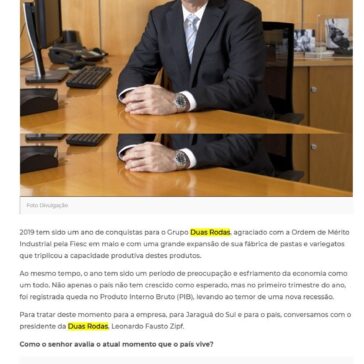 “Nossos colaboradores têm muita importância”, garante presidente da Duas Rodas, Leonardo Zipf O Correio do Povo
