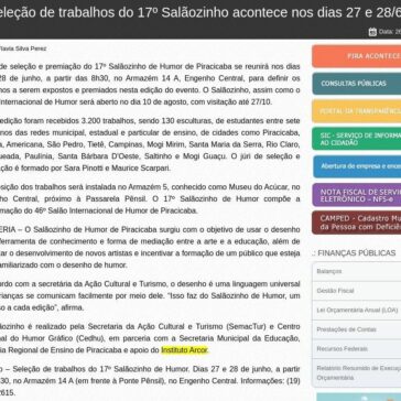 Seleção de trabalhos do 17° Salãozinho acontece nos dias 27 e 28/6