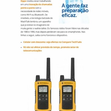 Walkie talkie: sucesso dos anos 1980 permanece à venda no Brasil- Tech tudo