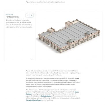 Cartão-postal, Mercadão de São Paulo tem falhas em sistema anti-incêndio- O Estado de S. Paulo (On-line)