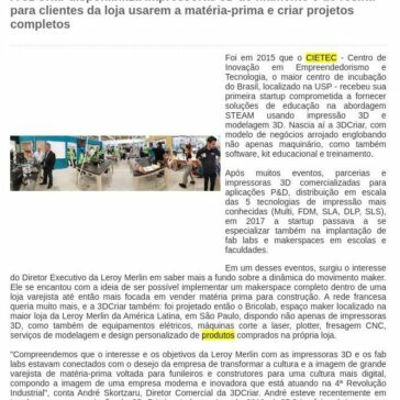 Bricolab é o espaço maker dentro da maior Leroy Merlin da América Latina- Gazeta de Votorantim