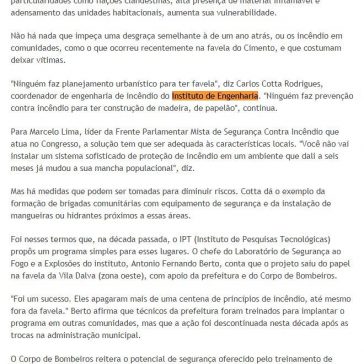 Falta de legislação aumenta vulnerabilidade a incêndio em favelas e ocupações -Jornal do Brasil (On-line)