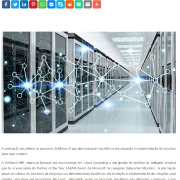 SoftwareONE vence o Partner of the Year LATAM Award da Microsoft na categoria Datacenter Migration- Segs