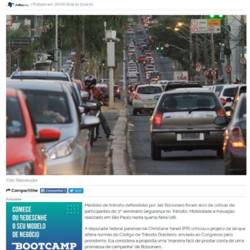 Medidas de trânsito para combater indústria da multa são alvo de críticas -Mais Goiás