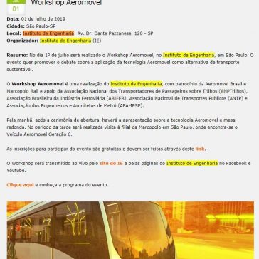 Workshop Aeromovel- Mobilize