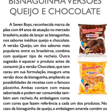 Bisnaquinha versões queijo e chocolate – Aditivos & Ingredientes