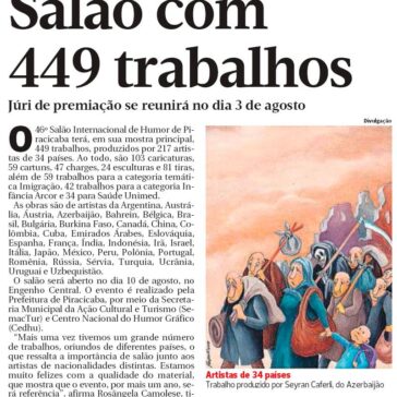 Salão com 449 trabalhos – Gazeta de Piracicaba