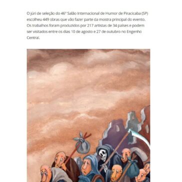 Júri seleciona 449 obras para exposição no 46º Salão de Humor de Piracicaba
